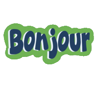 Good Morning Bonjour Sticker