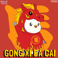 Chinese New Year Penguin GIF by Pudgy Penguins