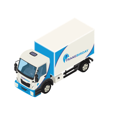 Transbirday giphyupload delivery truck carro Sticker