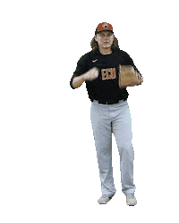 Drop It Low College Baseball Sticker by East Central University