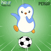 Football Running GIF by Pudgy Penguins