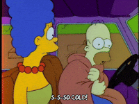 Freezing Season 4 GIF by The Simpsons