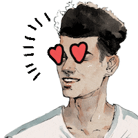 littlechmura love heart thank you thanks Sticker