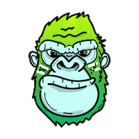 Designesteban animals leon gorila tiburon Sticker