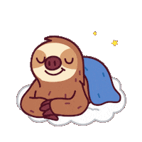 Sleep Dreaming Sticker by Sloooths