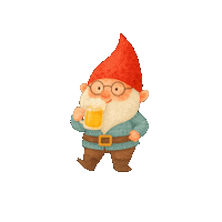Giocabosco gnome birra gnomo gnomi Sticker