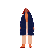 biicreate girl fashion winter cold Sticker