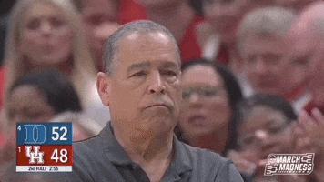 Houston Cougars Frown GIF by NCAA March Madness