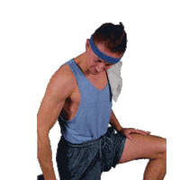 sport work hard Sticker by dreifarbenpanda