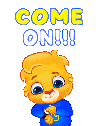 Excited Lets Go Sticker by Lucas and Friends by RV AppStudios