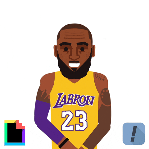 Lebron James Emoji GIF by SportsManias
