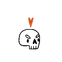 AnnaMagmel skull skeleton annamagmel magmel Sticker
