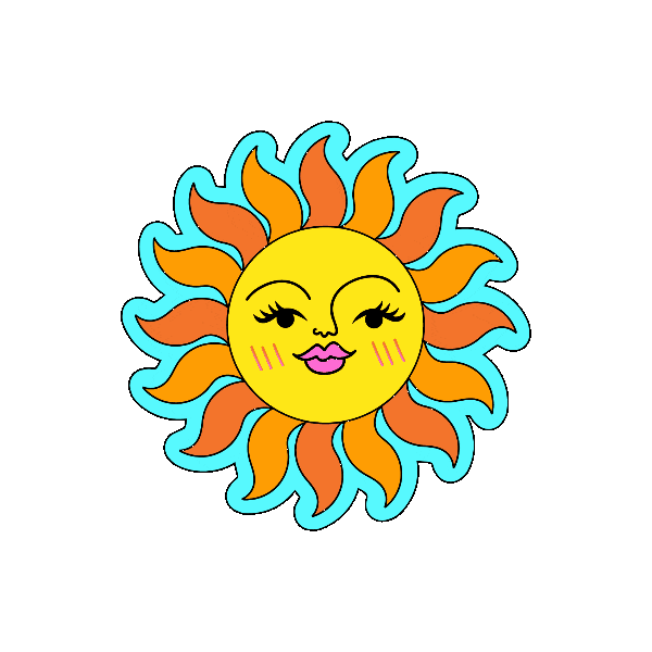 alexandrismos giphyupload sol praia verao Sticker