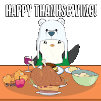Thanks Giving Penguin Sticker by Pudgy Penguins
