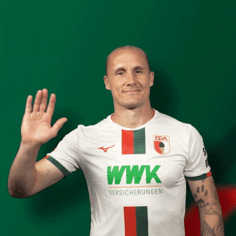 Auf Wiedersehen Hello GIF by FC Augsburg 1907