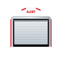 brinkalert open door green light door open garage door Sticker