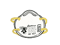 Mask N95 Sticker by ApplePan