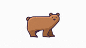 Grizzly Bear Animation GIF by Flat-icons.com