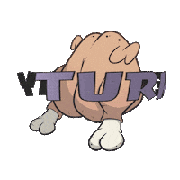 Happy Turkey Dinner Sticker by Fresh Cake