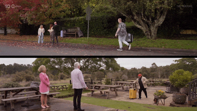 Arrival Arrive GIF by The Traitors Australia