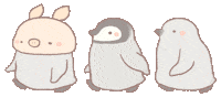 Baby Penguin running Sticker by BREAD TREE