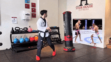 Edson Barboza Spinning Back Kick GIF by Your House Fitness