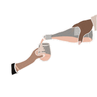 Tatianaariel cheers wine tg tatiana Sticker