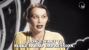 I Don't Want to Make a Bad Impression 