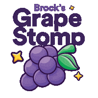 Homecoming Grapes Sticker by Brock University