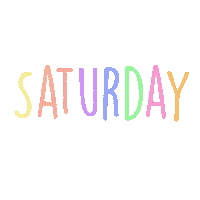 Weekend Saturday Sticker by Juwel-lettering