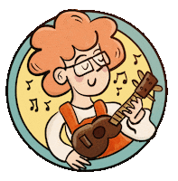 Rock Guitar Sticker