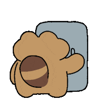 Neoverave hungry refrigerator 너구리 배고파 Sticker