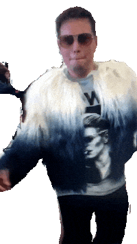 Party Bowie Sticker by jaecabrera