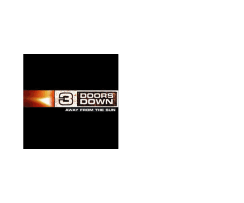 Away From The Sun Car Sticker by 3 Doors Down