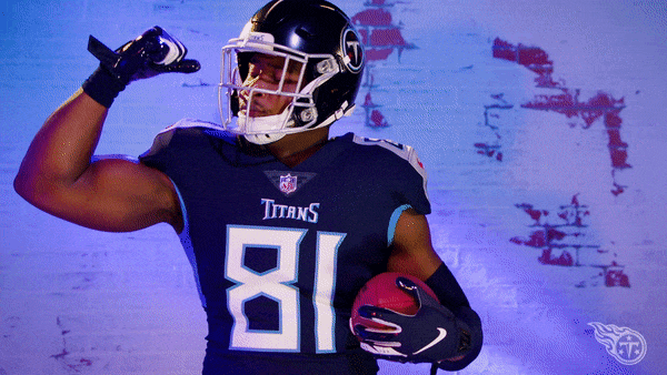 Flexing Jonnu Smith GIF by Tennessee Titans