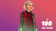 tvguide sabrina ross lynch kiernan shipka tv guide GIF