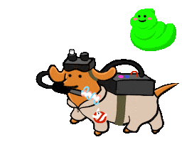 Dog Halloween Sticker by Stefanie Shank