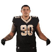 Football Sport Sticker by New Orleans Saints