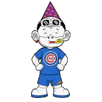 Relaxed Chicago Cubs Sticker by Zhot