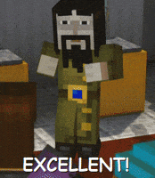 Happy Minecraft Story Mode GIF
