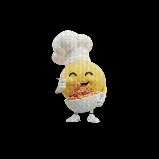 EmporioComidaSTACRUZ mascote emporiodacomida macarrão GIF