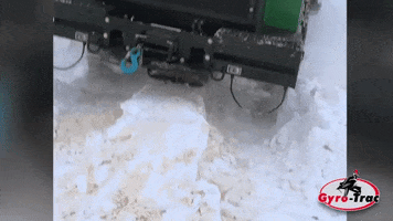 gyrotrac snow plow winter snow mulcher land clearing GIF