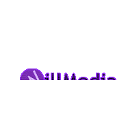 WillMedia logo neon willmedia Sticker