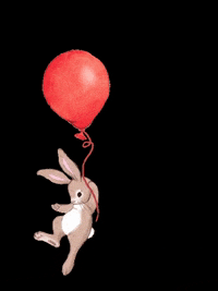 belleandboo bunny rabbit flying boo GIF