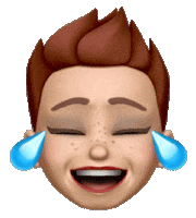 Happy Laugh Sticker by Franziska Müller