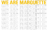 we are marquette Sticker by Marquette Athletics