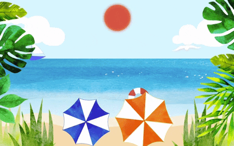 animation summer GIF by Bevi