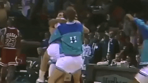 excited charlotte hornets GIF by NBA