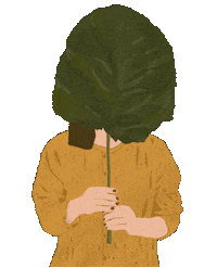 Girl Plant Sticker