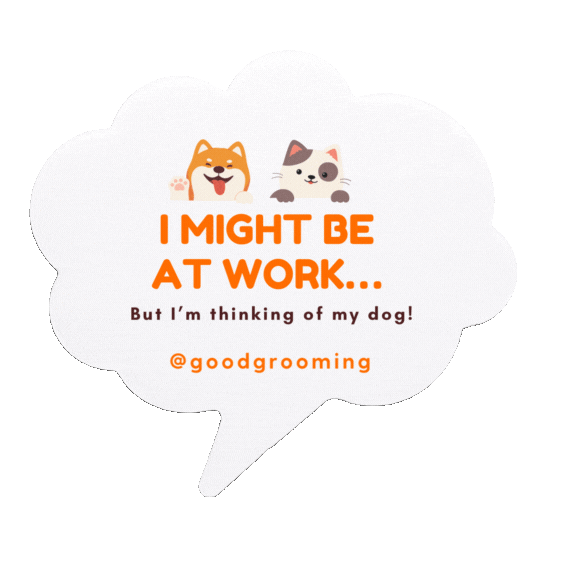 GoodGrooming giphyupload thinking working might Sticker